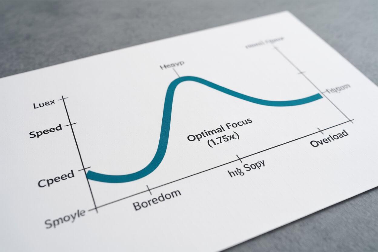 Graph showing the Inverted-U curve of attention vs speed